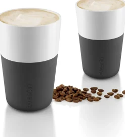 Eva Solo Kopper^Café Latte-krus - 2 stk - Carbon black