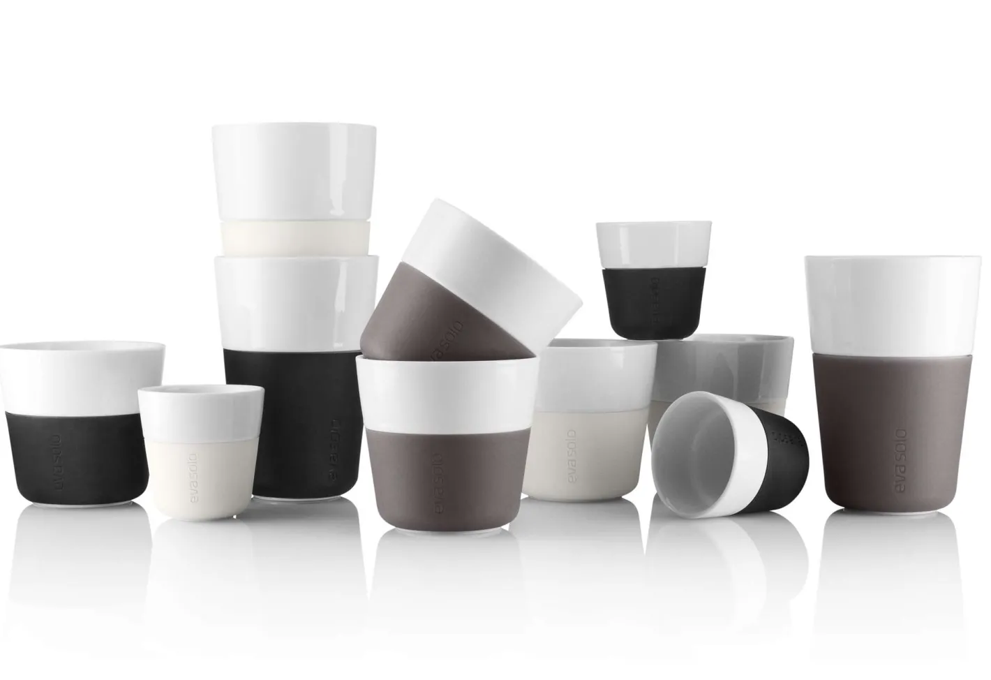 Eva Solo Kopper^Café Latte-krus - 2 stk - Carbon black