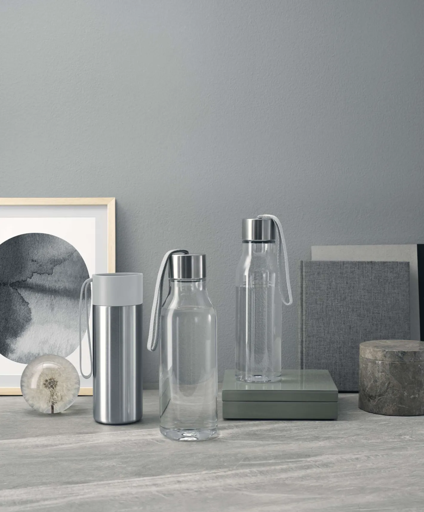 Eva Solo Drikkeflasker^Drikkeflaske - 0,5 liter - Marble grey