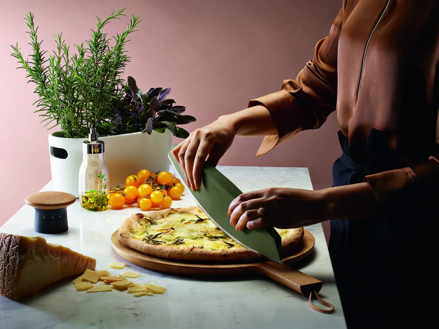 Eva Solo Køkkenknive^Green tools Pizza og krydderurtekniv