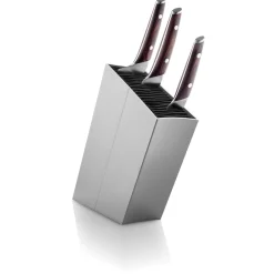 Eva Solo Knivblokke^Knivblok - Skrå aluminium - Fleksibel opbevaring |