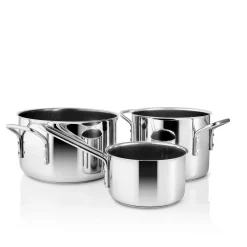Eva Solo Grydesæt|Gryder^Stainless steel grydesæt - 3 dele - keramisk Slip-Let®