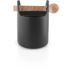 Eva Solo Oprydning & Organisering|Opbevaring^Toolbox opbevaringskrukke - 15 cm - med låg og ske, sort