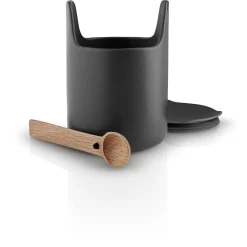 Eva Solo Oprydning & Organisering|Opbevaring^Toolbox opbevaringskrukke - 15 cm - med låg og ske, sort
